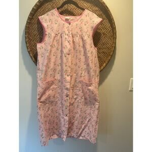 Vintage Silin Pink Floral Housecoat